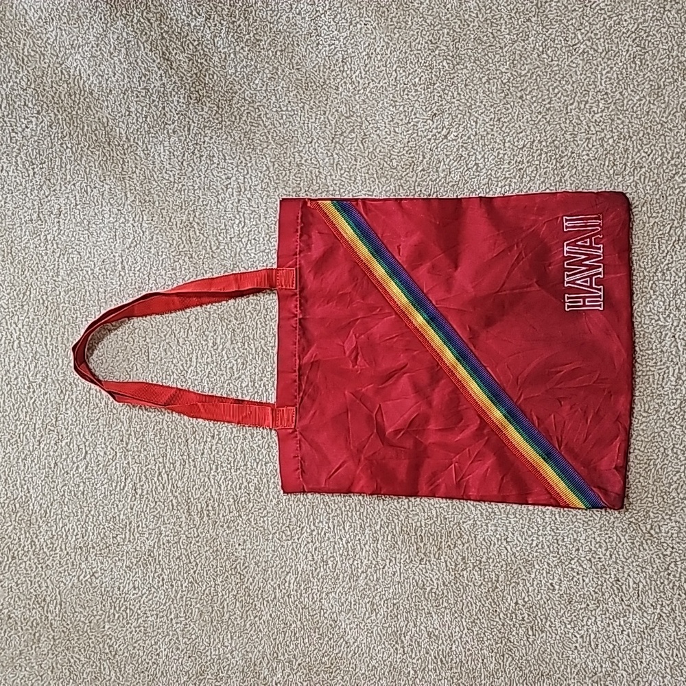 70s Vintage Retro Rainbow Hawaii Tote Bag